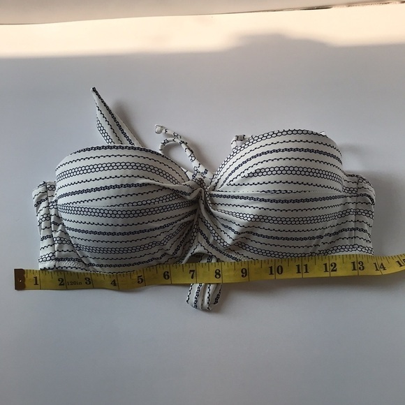 Chain link honey comb blue white print bikini set swimwear holiday vacation - Picture 13 of 17